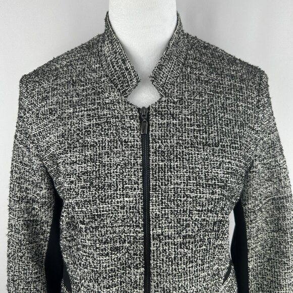 Tristan Classic Chic Tweed Black White Blazer - Medium - Picture 3 of 10